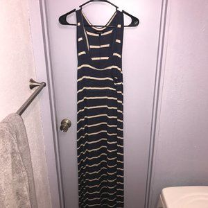 Striped Maxi Racerback Dress